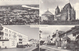 1928) BAD DEUTSCH ALTENBURG - NÖ - Tolle S/W AK Mit KIRCHE - Haus Und Altem AUTO Sowie Blick über Stadt - Bad Deutsch-Altenburg