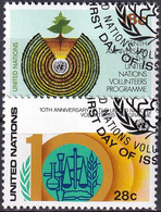 UNO NEW YORK 1981 Mi-Nr. 389/90 O Used - Aus Abo - Oblitérés