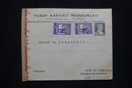 TURQUIE - Enveloppe Commerciale De Istanbul Pour La France Avec Contrôle Postal Allemand - L 93447 - Covers & Documents