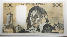 France - 500 Francs - 2-1-1969 - PICK 156a.3 / F71.3 - SUP+ - 500 F 1968-1993 ''Pascal''
