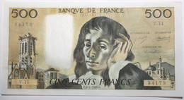 France - 500 Francs - 2-1-1969 - PICK 156a.3 / F71.3 - SUP+ - 500 F 1968-1993 ''Pascal''