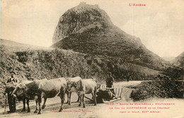 Montségur * Le Col * Route Jusqu'à Montferrier * Attelage Boeufs * Le Château - Andere & Zonder Classificatie