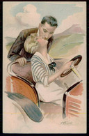 FRANCE -ILLUSTRATEURS  - « Suzanne Meunier» - Amours, Délices... Et Autos ( Ed. L.E. Paris, Série 49 Nº 5) Carte Postale - Meunier, S.