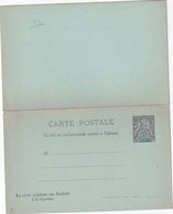 NOUVELLE-CALEDONIE     ENTIER POSTAL/GANZSACHE/POSTAL STATIONARY   CARTE AVEC REPONSE - Entiers Postaux