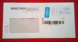Registered Cover From The Mayor Of Budapest To Philippines - Cartas & Documentos