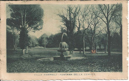 Roma - Villa Pamphili - Fontana Della Lumaca - 1908 - Parques & Jardines