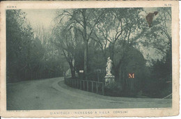 Roma - Gianicolo - Ingresso A Villa Corsini - 1908 - Parques & Jardines