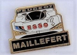 V367 Pin's PEUGEOT ESSO Garage MAILLEFERT 905 FROUARD Meurthe Moselle Achat Immédiat - Peugeot