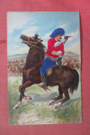 Embossed- Silk Added      Cowboy On Horse Shooting A Gun      Ref 4812 - Unclassified