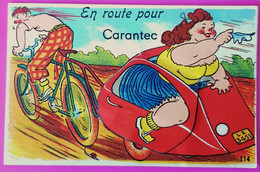 Carte à Systeme Carantec Carte Postale 29 Finistere Rare St Proche Roscoff Santec Plouenan Plougoulm Saint Pol De Leon - Carantec