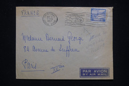 CANAL ZONE - Enveloppe Des Messageries Maritimes De Cristobal Pour Paris En 1957 -  L 93471 - Zona Del Canale / Canal Zone