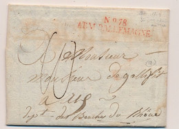 LETTRE N°39 GRANDE ARMÉE LOBENBOURG 1813 COVER WAR GERMANY - Bolli Militari (ante 1900)