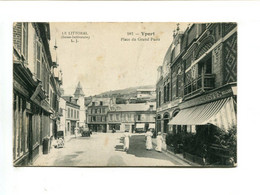 CP - YPORT (76) - Place Du Grand Puits [Café De La Poste - Billard] - Yport