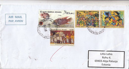 GOOD SRI LANKA Postal Cover To ESTONIA 2020 - Good Stamped: Elephant ; Fishes ; Christmas - Sri Lanka (Ceylon) (1948-...)