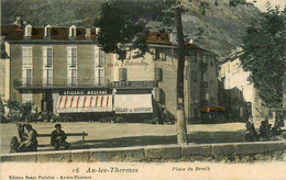 Ax Les Thermes * La Place Du Breilh * épicerie Moderne * Coiffeur MARTY Salon De Coiffure - Ax Les Thermes