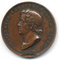 GIUSEPPE BARBIERI ORATOR SACRO 1833 MEDAGLIA PER VOTO PUBLICO MILANO - Professionals/Firms