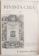 RIVISTA  DI MEDICINA CIBA  - ANATOMIA GALENICA N. 11 ( CART 77) - Santé Et Beauté