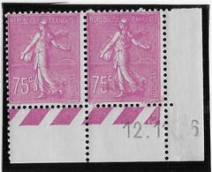 France N°202 - Variété "5" Coloré Tenant à Normal - Neuf ** Sans Charnière - TB - Unused Stamps