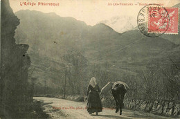 Ax Les Thermes * La Route De Prades * Villageoise Et Son âne - Ax Les Thermes