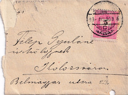 A1149 - LETTER TO KOLOSVART CLUJ-NAPOCA 1899 STAMP ON COVER - Storia Postale