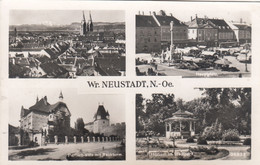 2036) WR. NEUSTADT - Hauptplatz Rosarium Stadtpark - PARTSCH VILLA It Reckturm - ALT !! 28.11.1953 - Wiener Neustadt