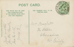 GB SCOTTISH VILLAGE POSTMARKS „INVERNESS / 3“ Superb Strike (26mm, UNCOMMON Time Code „9 40 AM“) On Superb Col Pc 1908 - Escocia