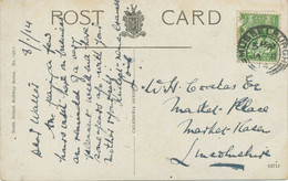 GB SCOTTISH VILLAGE POSTMARKS „MUSSELBURGH“ Very Fine Strike (25mm, Time Code „5 45PM“) On Very Fine Col. Postcard 1914 - Schotland