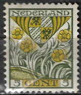 1927 Kinderzegels Complete 5 + 3 Ct Met Groene Stip Onder Cent NVPH 209 Ongestempeld - Ungebraucht