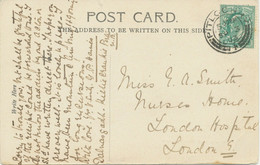 GB SCOTTISH VILLAGE POSTMARKS „PITLOCHRY“ Superb Rare Strike (26mm, Time Code „5 30PM“) On Superb Local Postcard 1903 - Ecosse