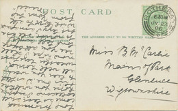 GB SCOTTISH VILLAGE POSTMARKS „ROTHESAY“ Superb Strike (26mm, Time Code „6 30AM“) On Superb Postcard (Rothesay) 1906 - Schotland