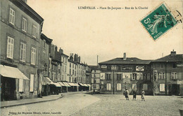 MEURTHE ET MOSELLE  LUNEVILLE  Place Saint Jacques Rue De La Charité - Luneville