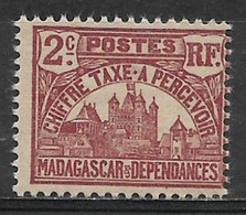 Malagasy Republic 1908. Scott #J8 (MH) Governor's Palace - Timbres-taxe