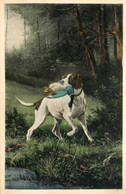 Chasse * CPA Illustrateur UBER 1910 Viennoise Vienne * Chien De Chasseur Avec Son Gibier Dans Le Bec - Hunting
