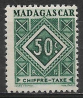 Malagasy Republic 1947. Scott #J33 (MH) Numeral Of Value - Strafport