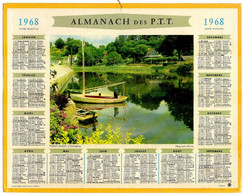 CALENDRIER GF 1968 - Pont-Aven 29 Finistère, Imprimeur Oberthur Rennes - Grand Format : 1961-70