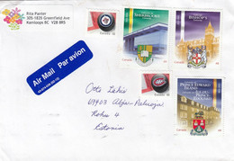 GOOD CANADA Postal Cover To ESTONIA 2020 - Good Stamped: Universities - Lettres & Documents