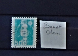 03 - 21 / France - Variété Bonnet Rayé Blanc - Usados