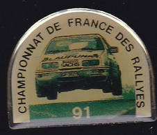70324- Pin's.Le Championnat De France Des Rallyes 1991 . Ford Sierra Cosworth - Ford