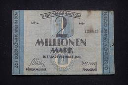 ALLEMAGNE - Billet De La Période D'inflation De 2 Millions De Mark De Kaiserslautern En 1923  - L 93523 - Non Classés