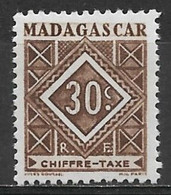 Malagasy Republic 1947. Scott #J32 (MH) Numeral Of Value - Segnatasse