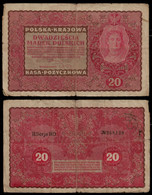 POLAND BANKNOTE - 20 MAREK 1919 P#26 F (NT#04) - Pologne