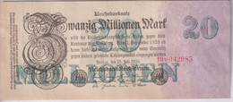 Notgeld Allemagne 20 Millionen Mark Reichsbanknote - 25/07/1923 - Sup / XF - 20 Mio. Mark