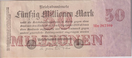 Notgeld Allemagne 50 Millionen Mark Reichsbanknote - 25/07/1923 - Sup / XF - 50 Miljoen Mark