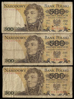 POLAND BANKNOTE - 3 USED NOTES (NT#04) - Pologne