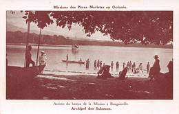 Missions Des Pères Maristes En Océanie - Archipel Des SALOMON - Arrivée Du Bateau De La Mission à Bougainville - Solomon Islands