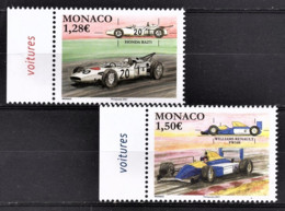 MONACO 2021 - SERIE 2 TP /  LES VOITURES DE COURSE MYTHIQUES  - Y.T. N° 3270 ET 3271 /  NEUFS ** - Unused Stamps