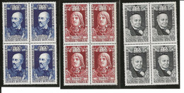 France B4 YT 1590/2 Roussel, Marceau, Ste Beuve N** - Unused Stamps