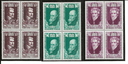 France B4 YT 1593/5 Lannes, Gide, Cuvier N** - Unused Stamps