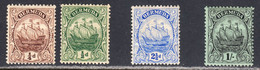 Bermuda 1910-25 Mint Mounted, Wmk Multi CA, SG 44-45,48,51 - Bermudes