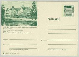 Deutsche Bundespost 1970, Bildpostkarte Bad Salzschlirf, Kurhotel Badehof - Bäderwesen